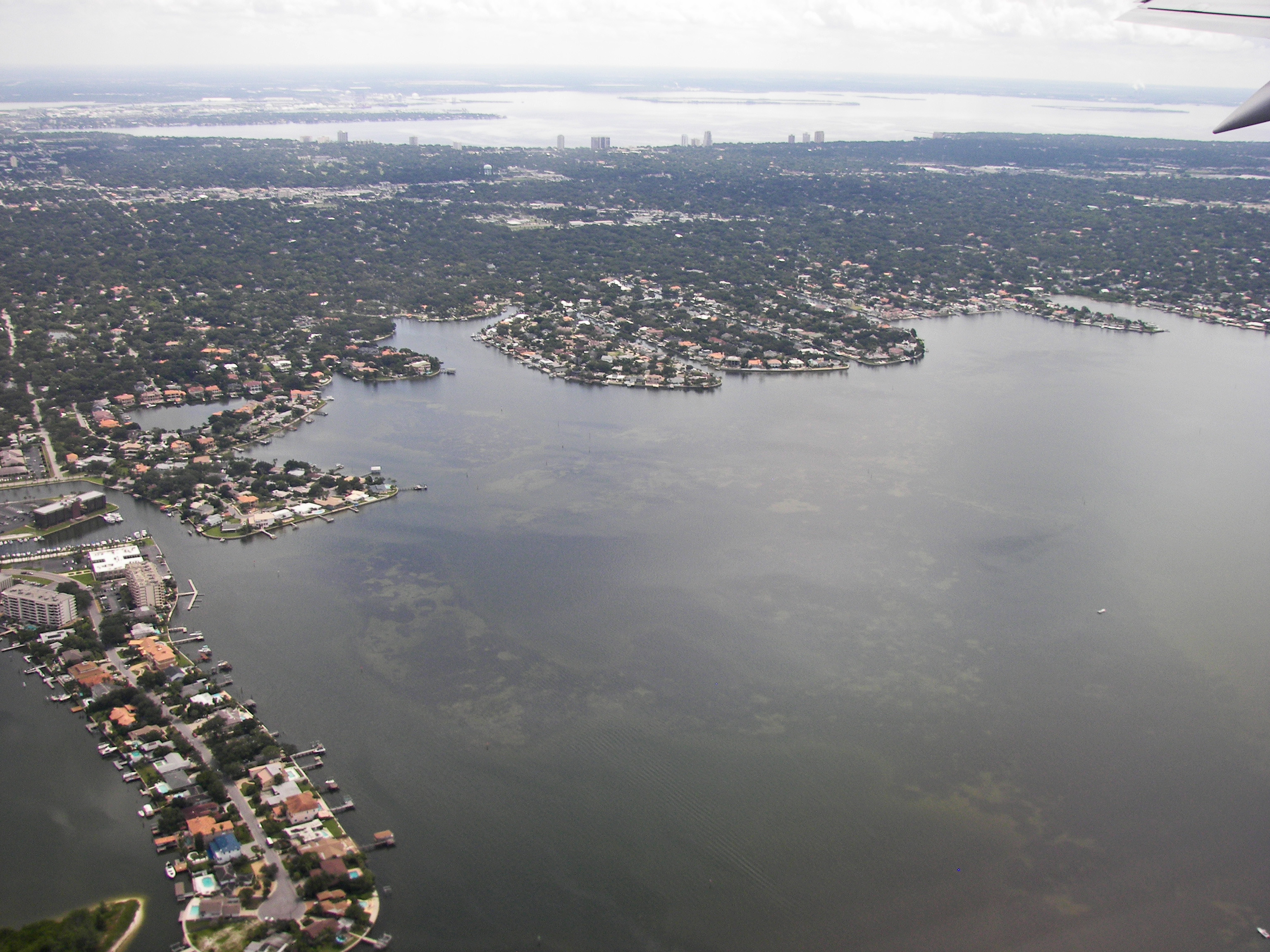 Beach Park Isles and the surrounding South Tampa waterfront, photographed in 2009.